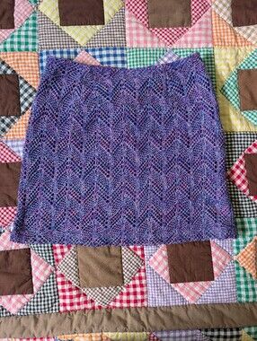 Crochet Knit Vintage Express Skirt